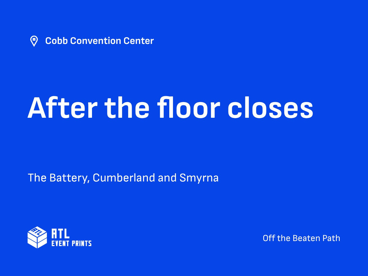 After the floor closes: Cobb Convention Center guide